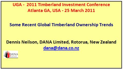 Cover image 2011 Timberland Investment Conference